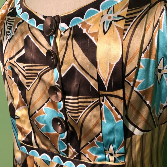 ECI New York Silk Patterned Dress - Picture 3 of 6